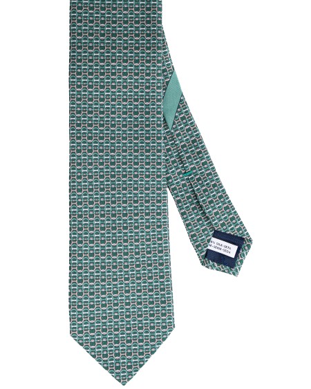 Shop SALVATORE FERRAGAMO  Cravatta: Salvatore Ferragamo cravatta in seta "Zilla".
Larghezza al fondo: 8 CM.
Composizione: 100% seta.
Made in Italy.. ZILLA-0778543